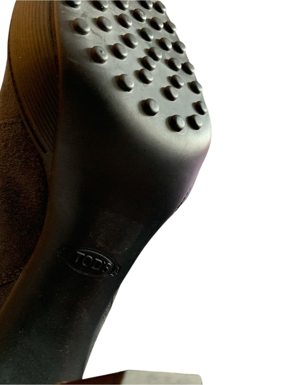TOD’S Grey Suede Leather Ankle Boots - Picture 6 of 7